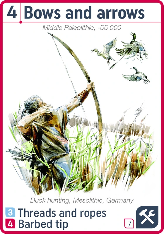 The Bows and arrows card, era 4